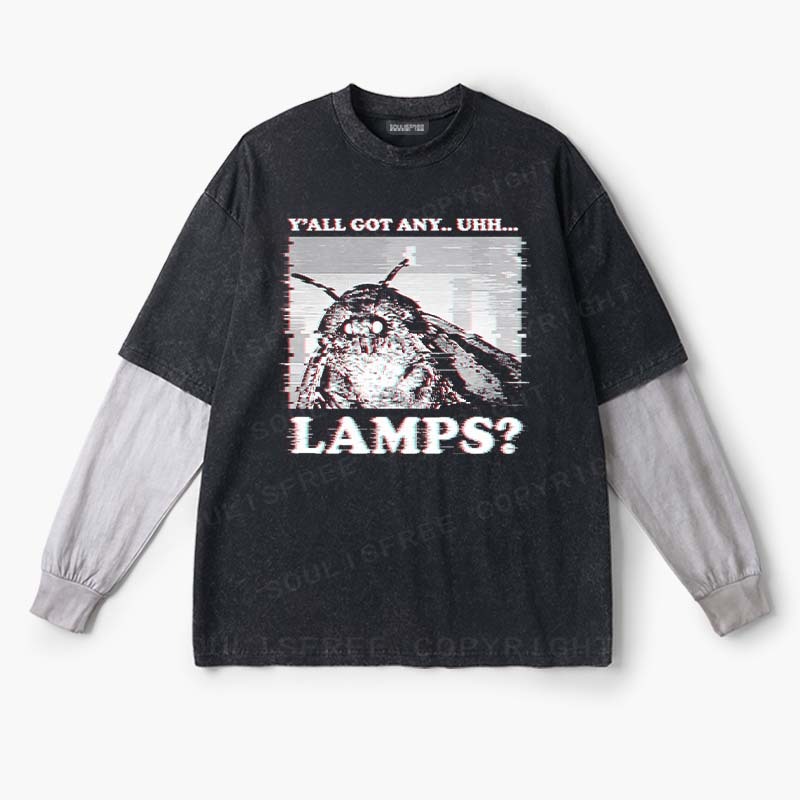 Soulisfree   Y'ALL GOT ANY.. UHH... G LAMPS? Layered Long Sleeve Tee