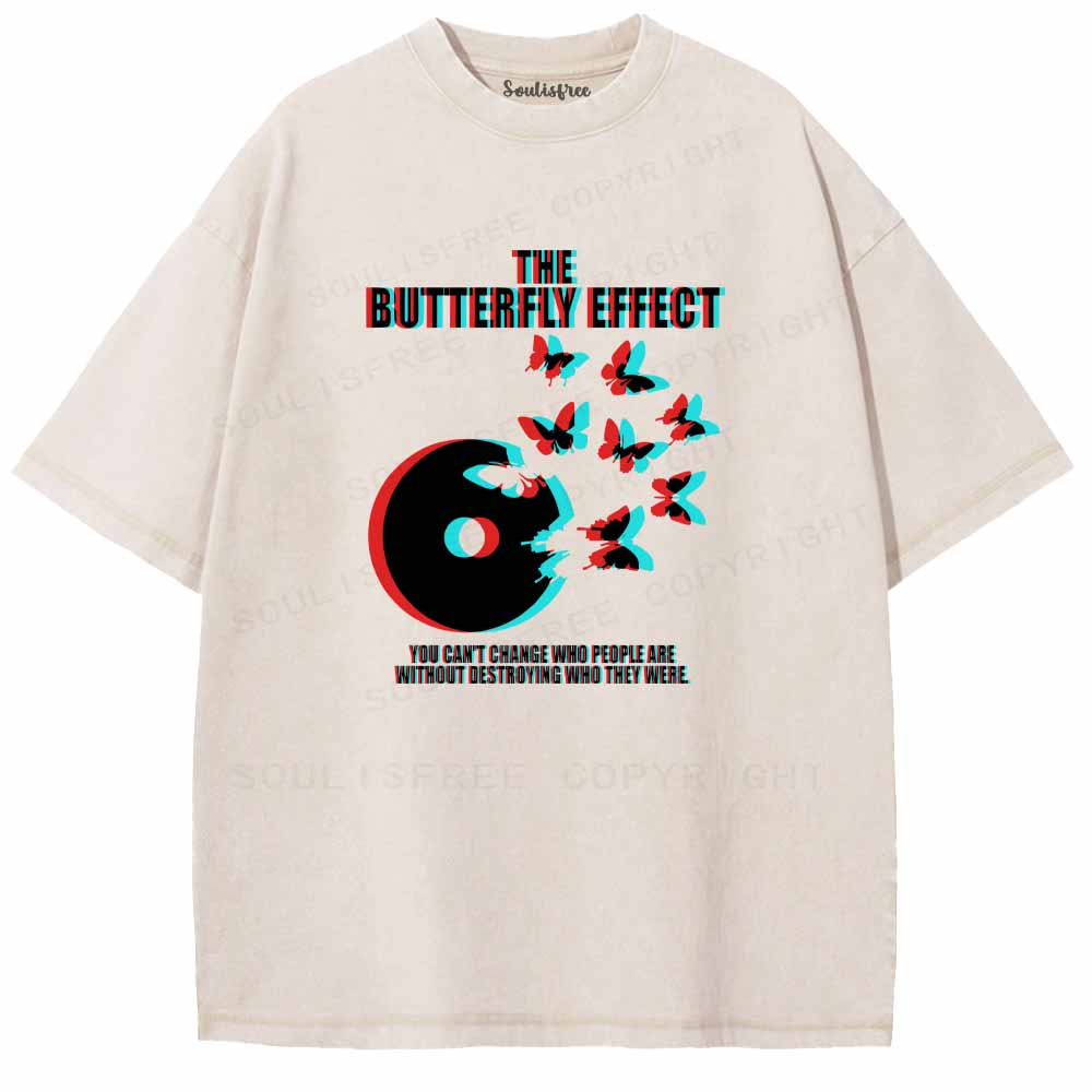 Soulisfree  BUTTERFLY EFFECT  Washed Tee