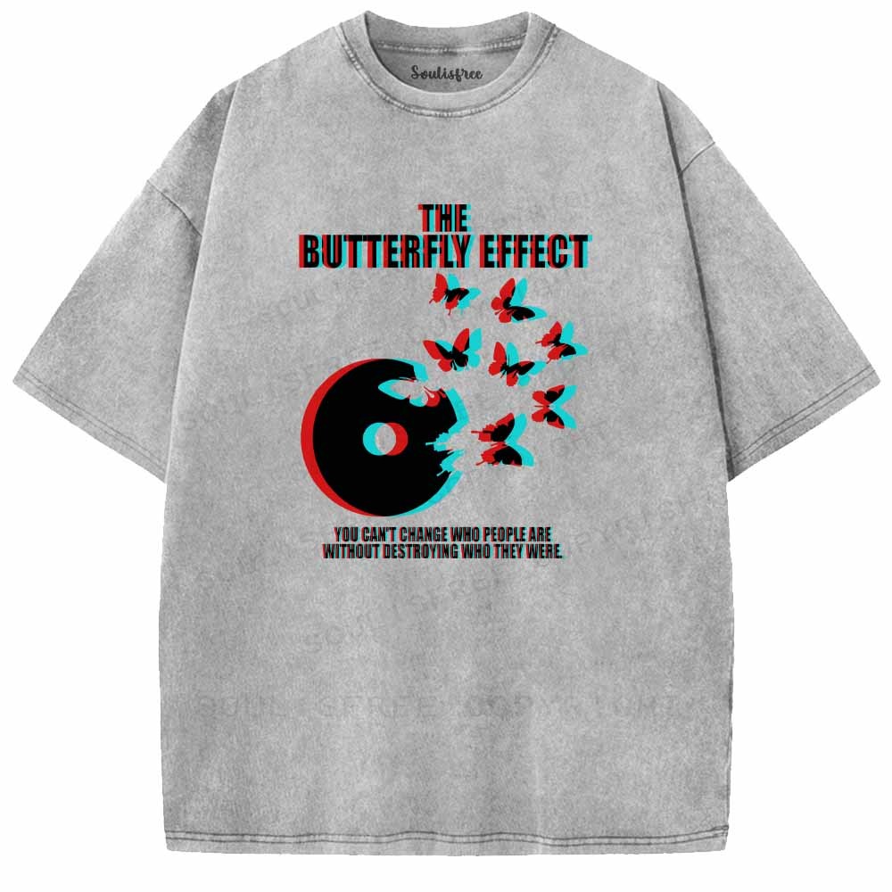 Soulisfree  BUTTERFLY EFFECT  Washed Tee