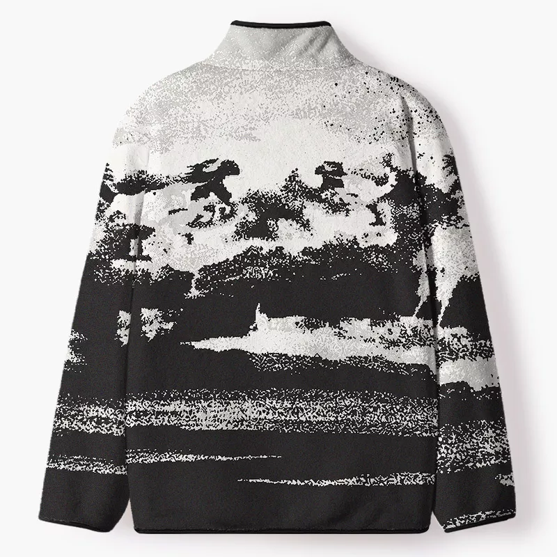 Soulisfree  The Shape Of Silence Flannel Zip-Up Jacket