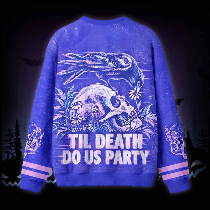 Soulisfree Til Death Do Us Party Fuzzy Crewneck Sweater