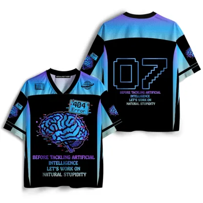 Soulisfree DIGITAL BRAIN GLITCH  Mesh Jersey