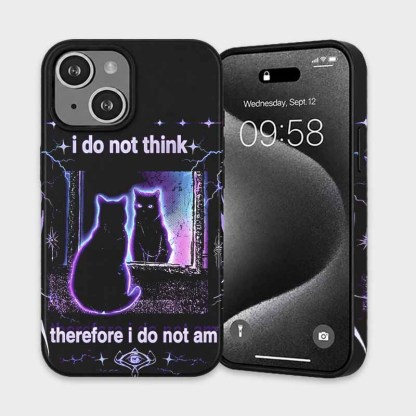 Soulisfree i do not think, therefore i do not am Matte Phone Case