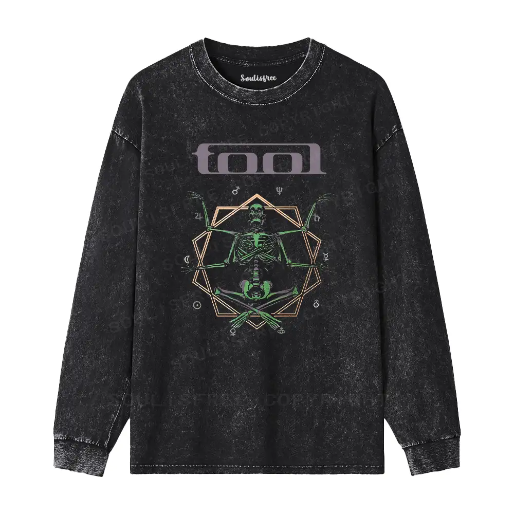 Soul Meditation Washed Long Sleeve Shirt