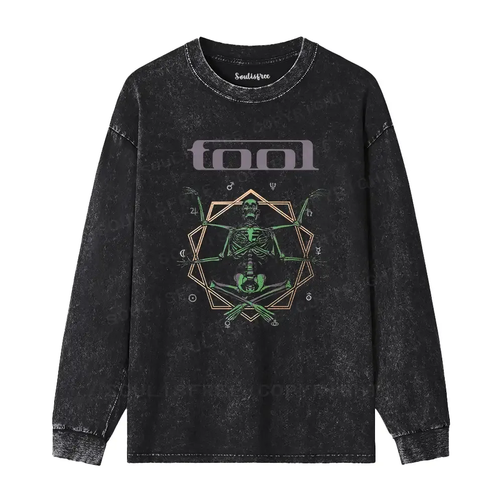 Soul Meditation Washed Long Sleeve Shirt