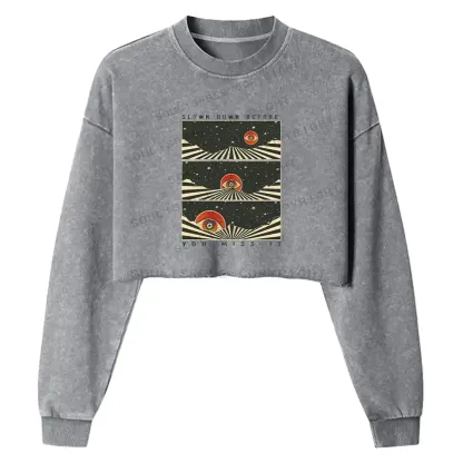 Moments in Stillness Washed Cropped Sweatshirt
