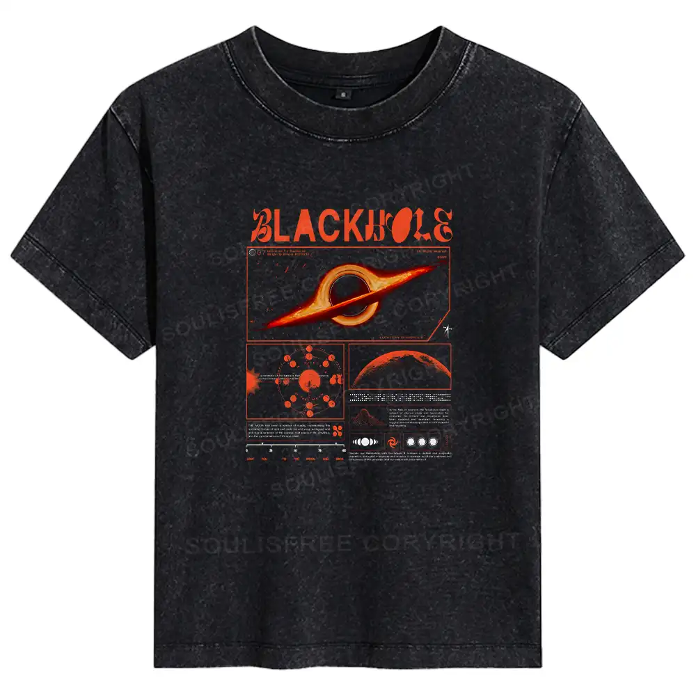 The Mystery Of Black Holes Basic Washed T-shirt