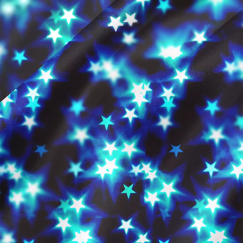 Soulisfree Neon Night Sky  Cowl Neck Satin Mini Dress