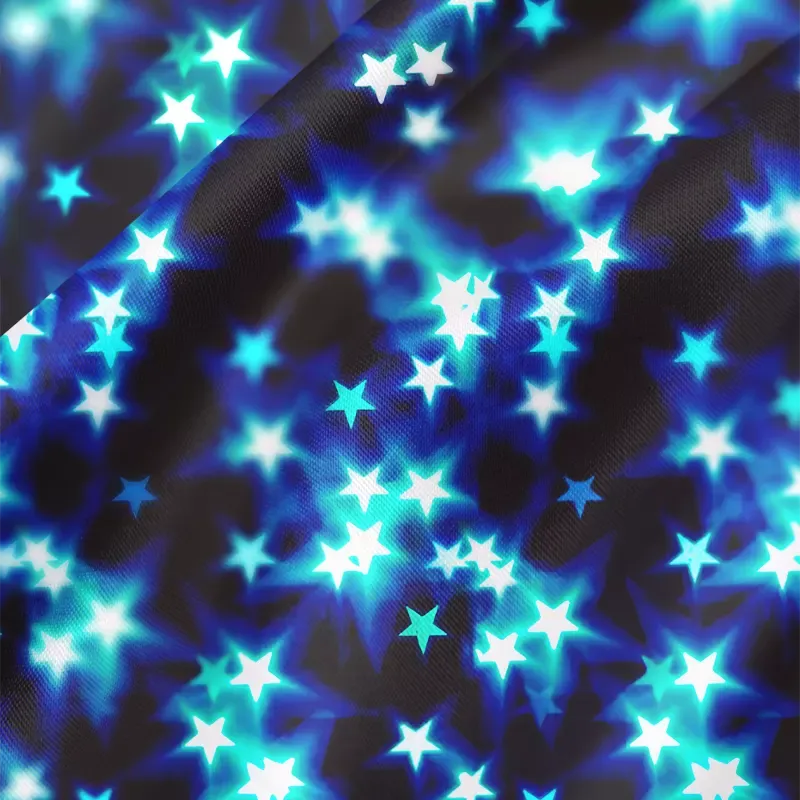 Soulisfree Neon Night Sky  Cowl Neck Satin Mini Dress