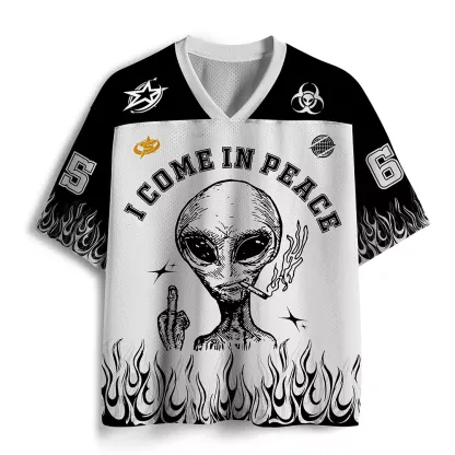Personalized I Come In Peace Mesh Jersey