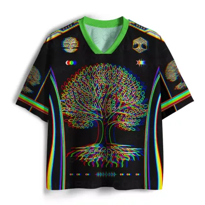 Psychedelic Tree Of Life Mesh Jersey