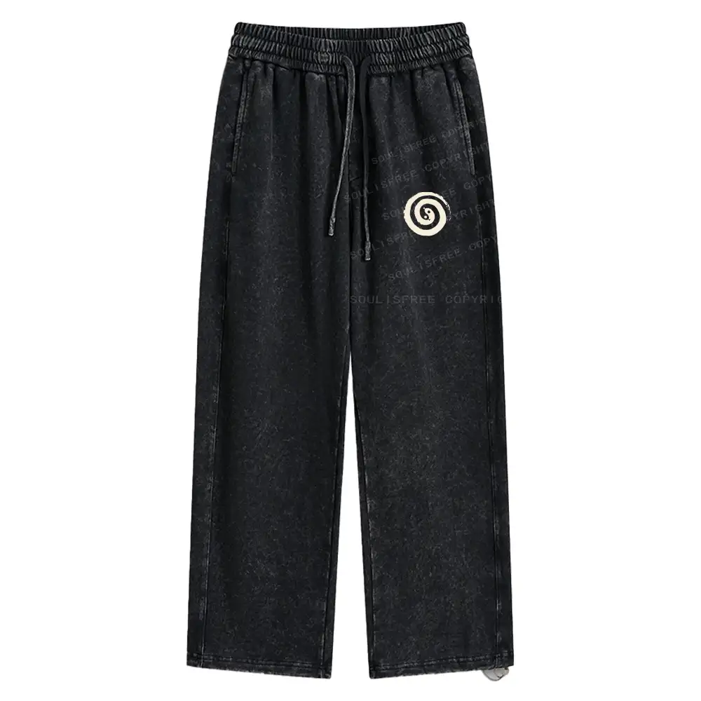 The Cycle Of Life Washed Baggy Sweatpants