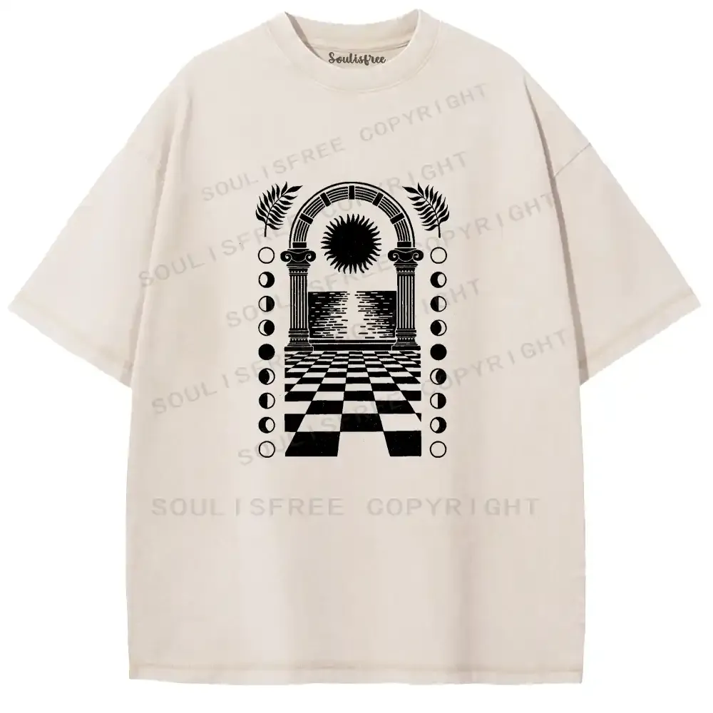 Sun Gate Geometric Washed T-shirt