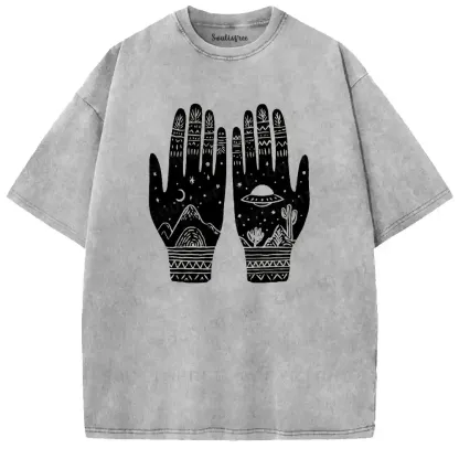 Cosmic Palmistry Washed T-shirt