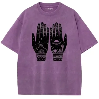 Cosmic Palmistry Washed T-shirt
