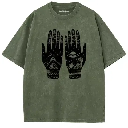 Cosmic Palmistry Washed T-shirt