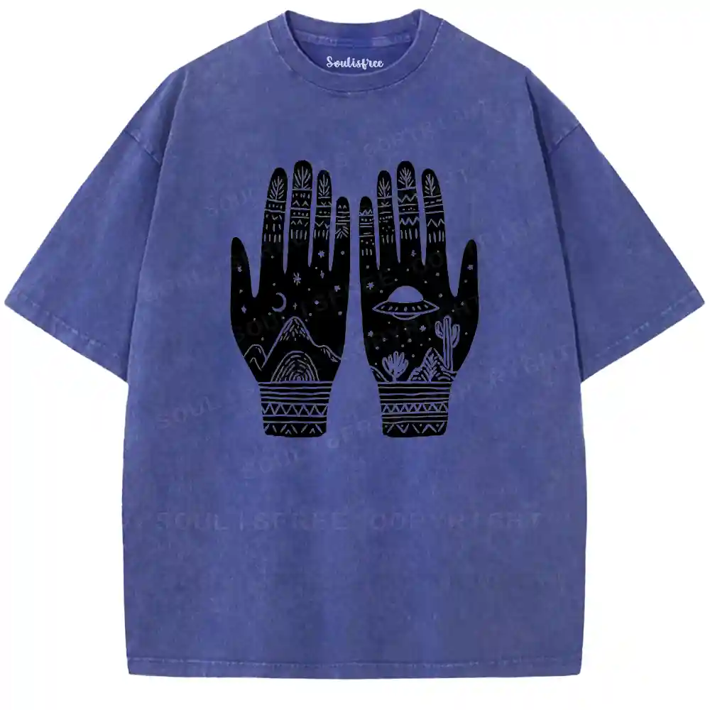 Cosmic Palmistry Washed T-shirt
