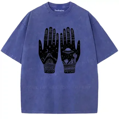 Cosmic Palmistry Washed T-shirt