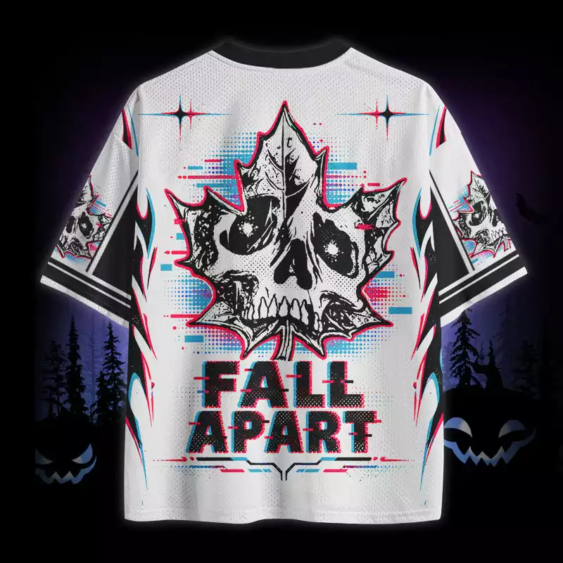 Soulisfree Skeleton Fall Apart Mesh Jersey
