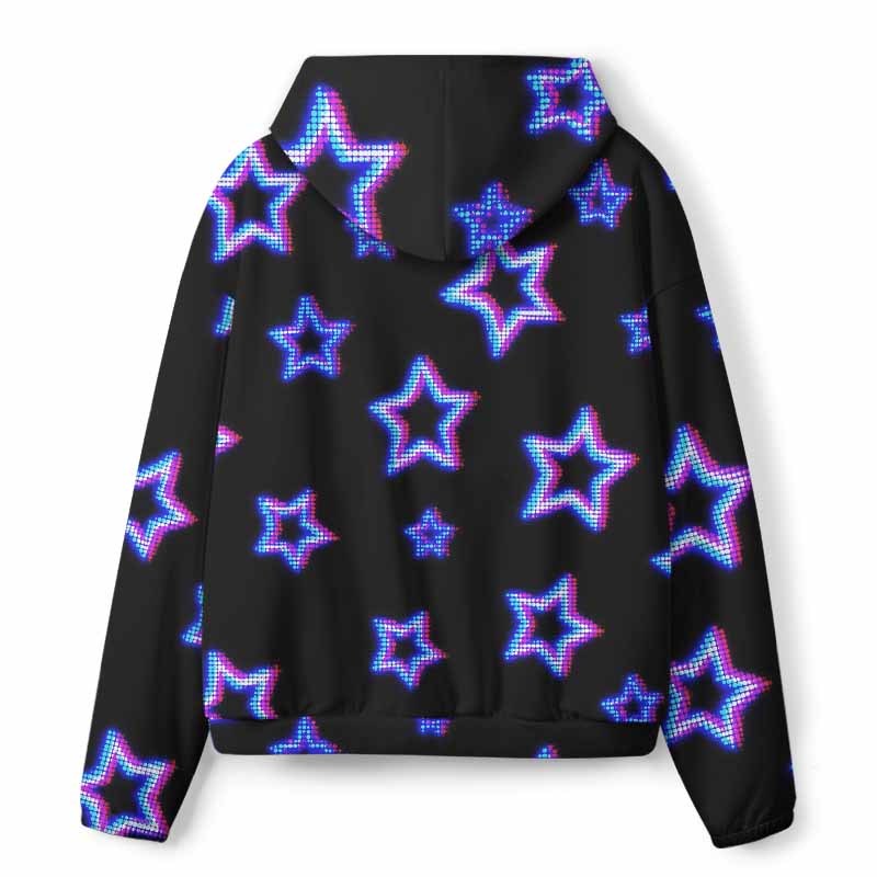 Soulisfree  Colorful Stars Scene  All-Over Print Hoodie
