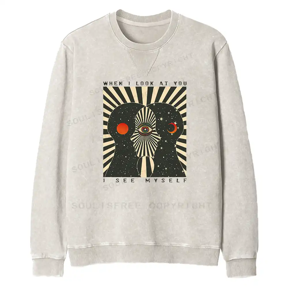 We Are Mirrors Fit Washed Sweatshirt