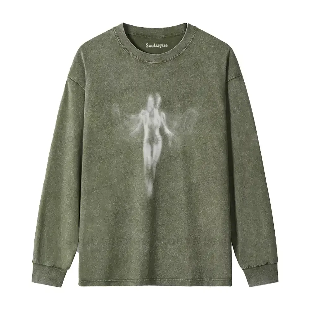 Shadow Series : Woman Ⅸ Washed Long Sleeve Shirt