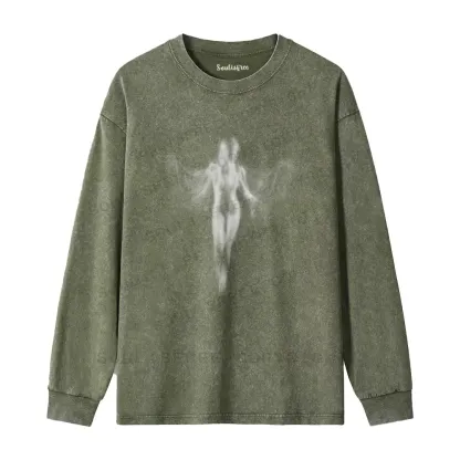 Shadow Series : Woman Ⅸ Washed Long Sleeve Shirt