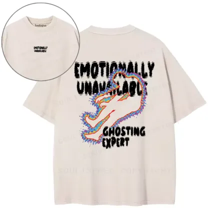 EMOTIONALLY UNAVAILABLE Washed T-shirt