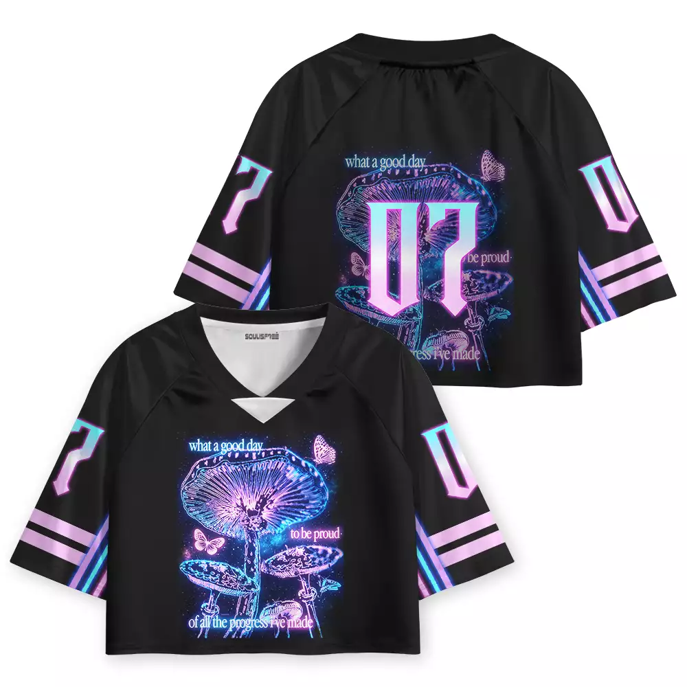 Soulisfree What A Good Day Cropped Jersey