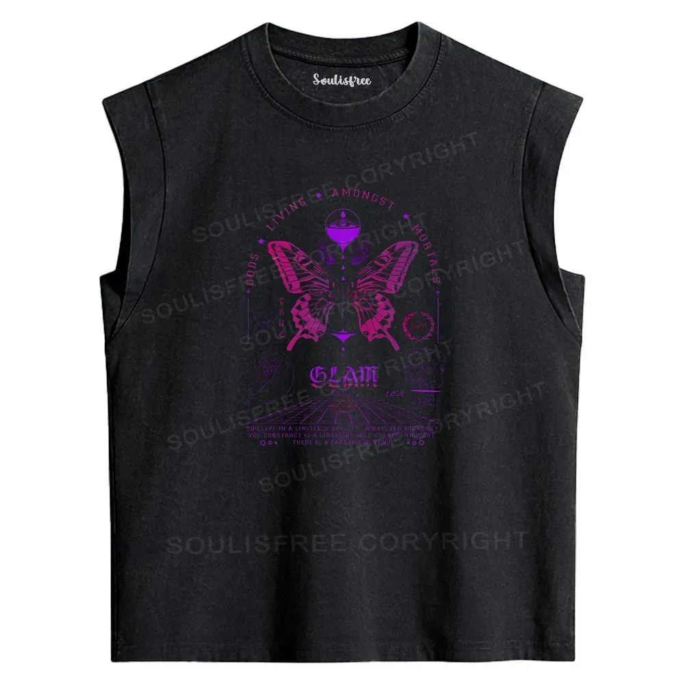 Designed Reminder Of Strangers Washed Tank Tops