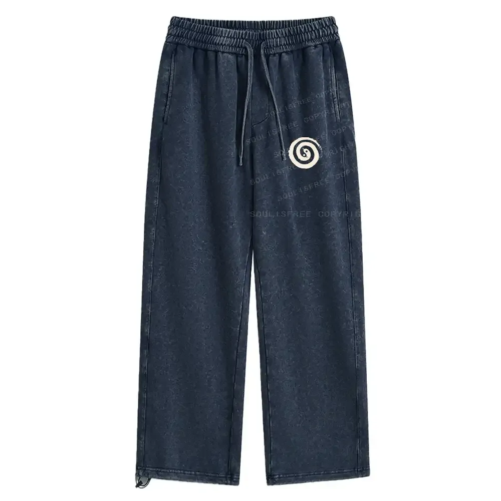 The Cycle Of Life Washed Baggy Sweatpants