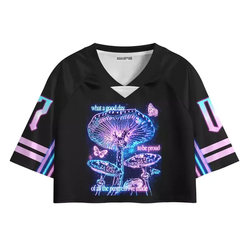 Designed Soulisfree What A Good Day Cropped Jersey