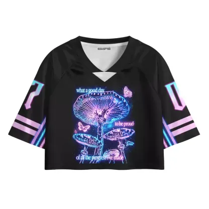 Soulisfree What A Good Day Cropped Jersey