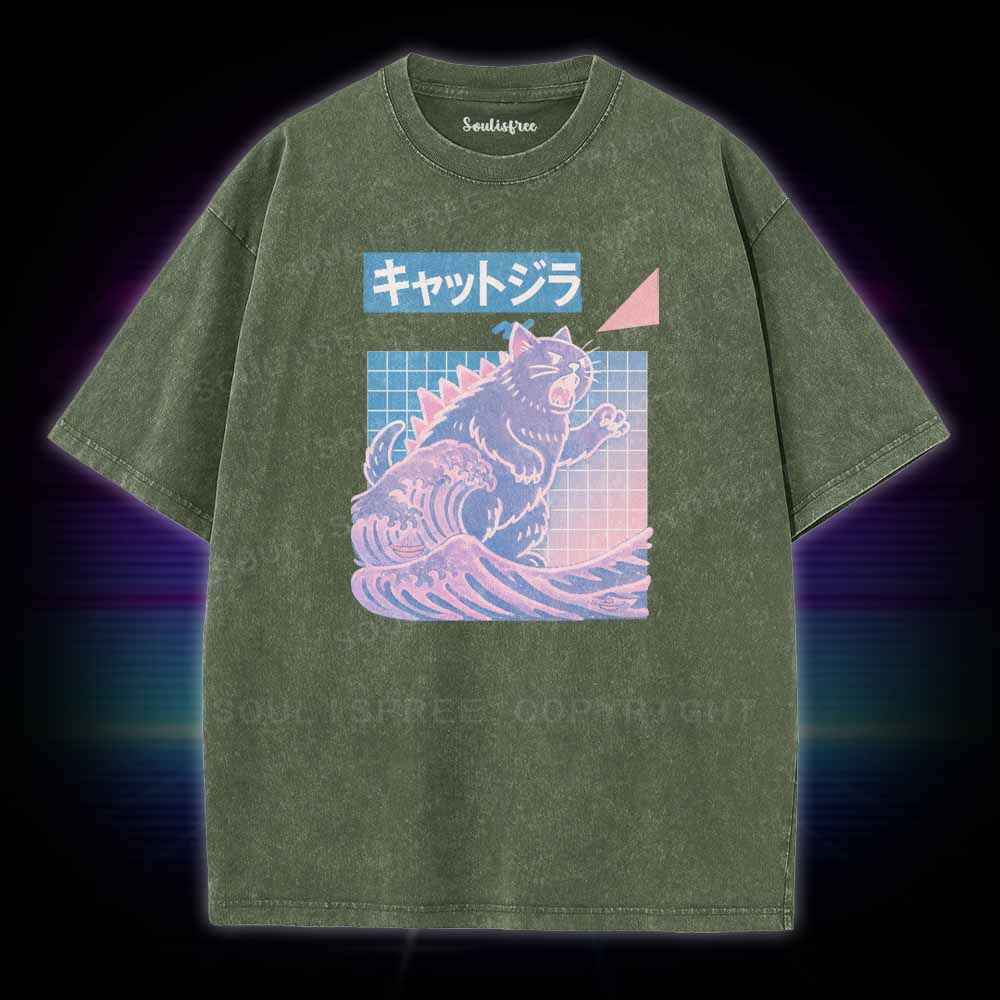 Soulisfree Wave Of Kyattojira Washed Tee