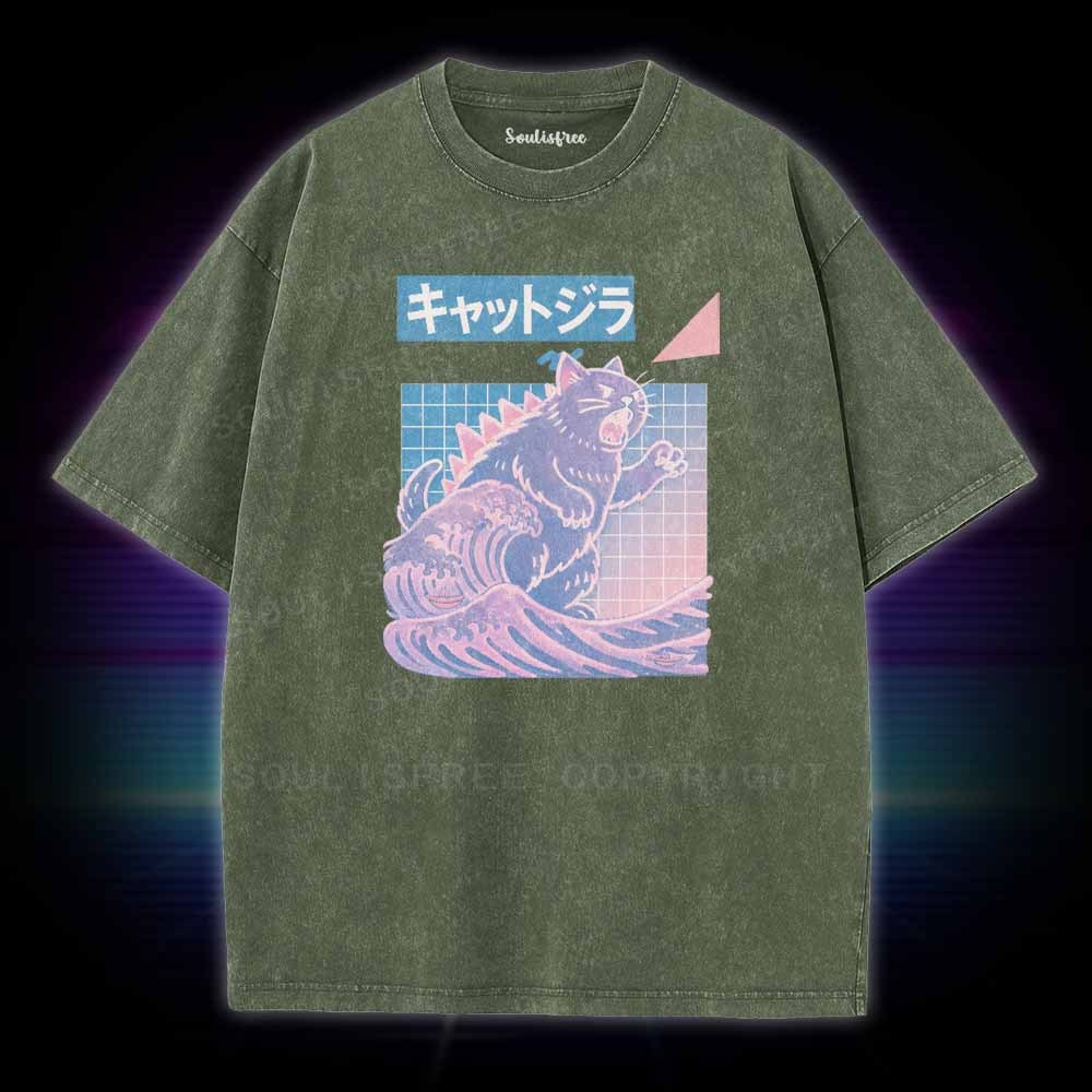 Soulisfree Wave Of Kyattojira Washed Tee