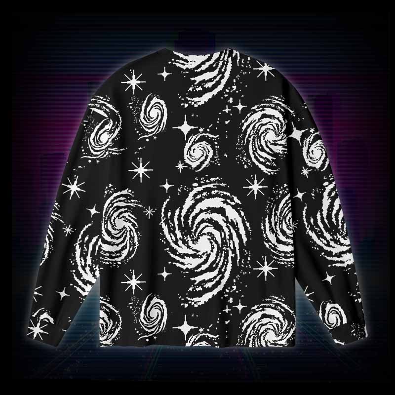 Soulisfree Galactic Swirl: A Cosmic Journey Long Sleeve Cotton Tee