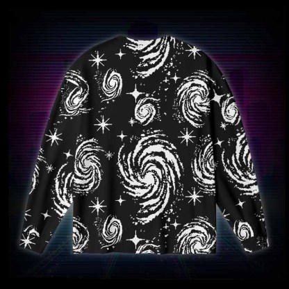 Soulisfree Galactic Swirl: A Cosmic Journey Long Sleeve Cotton Tee
