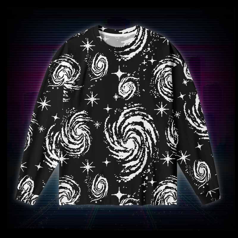 Soulisfree Galactic Swirl: A Cosmic Journey Long Sleeve Cotton Tee