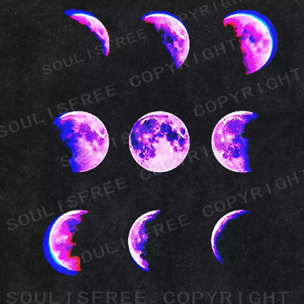 Soulisfree Electric Tides of the Moon Washed Tee