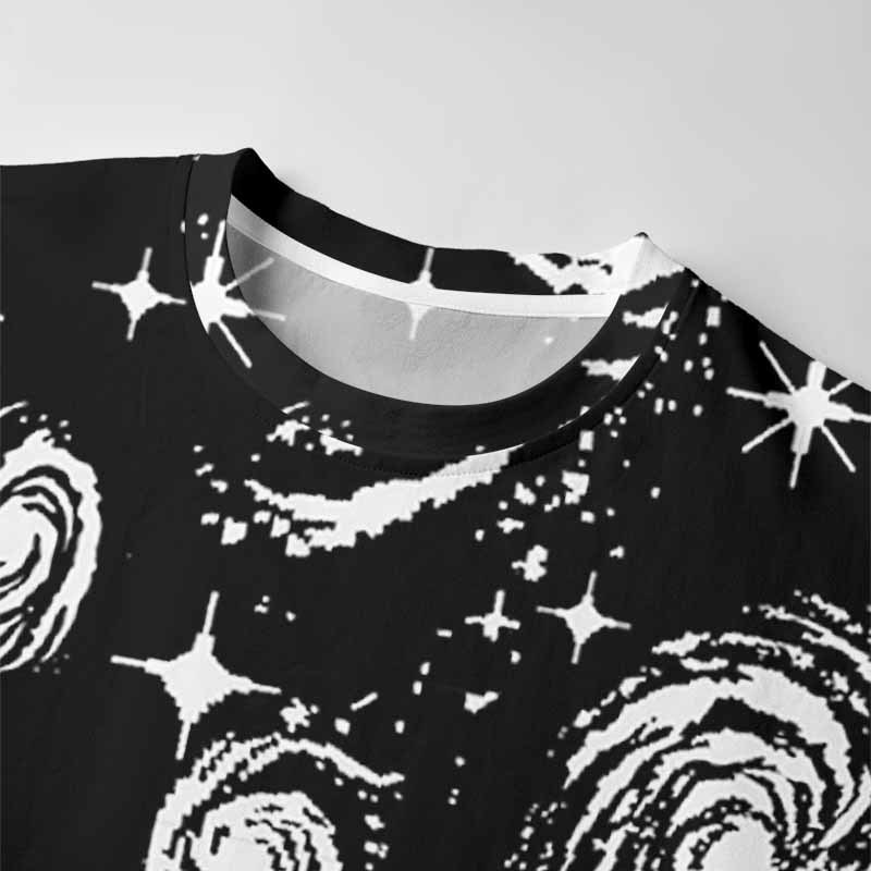 Soulisfree Galactic Swirl: A Cosmic Journey Long Sleeve Cotton Tee