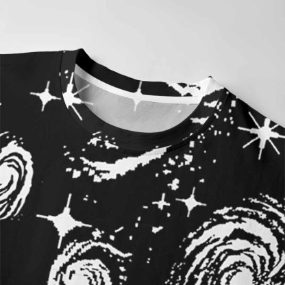 Soulisfree Galactic Swirl: A Cosmic Journey Long Sleeve Cotton Tee