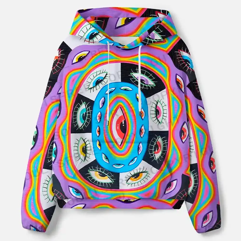 Cosmic Vision Kaleidoscope All-Over Print Hoodie