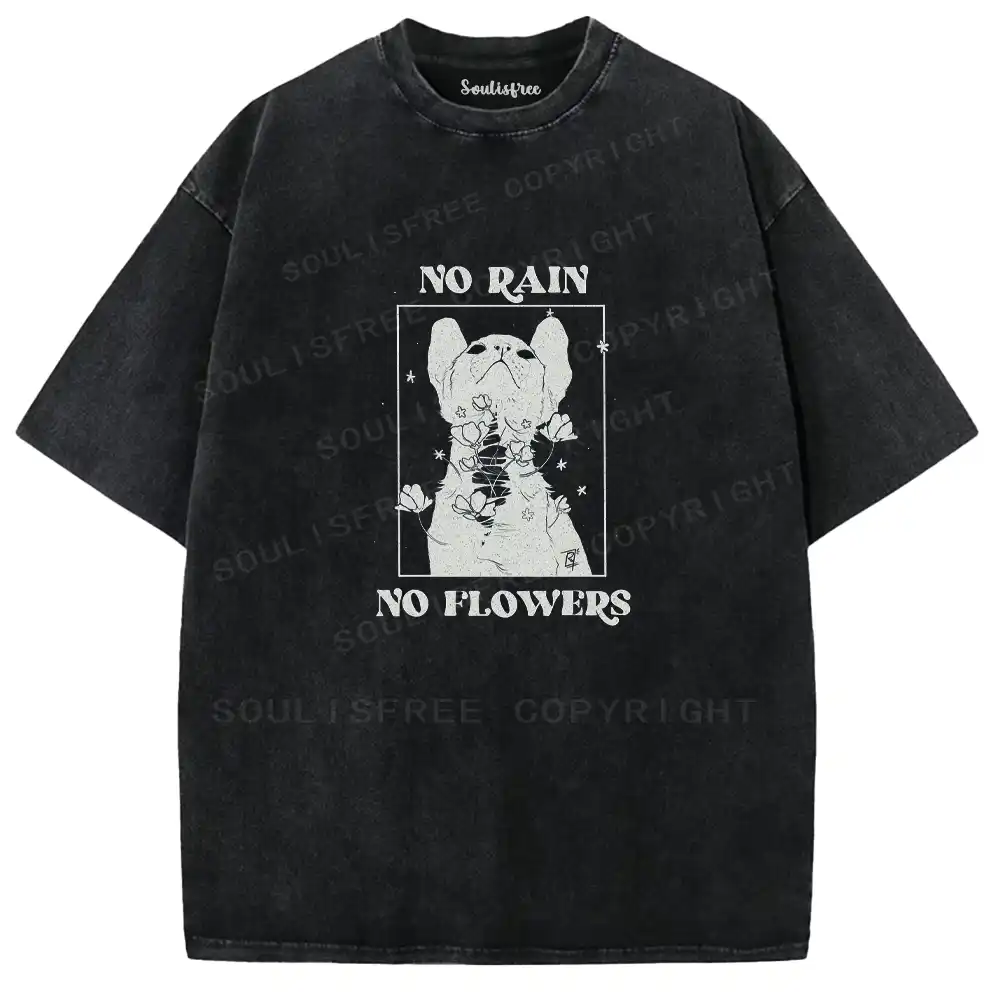 No Rain No Flowers Washed T-shirt
