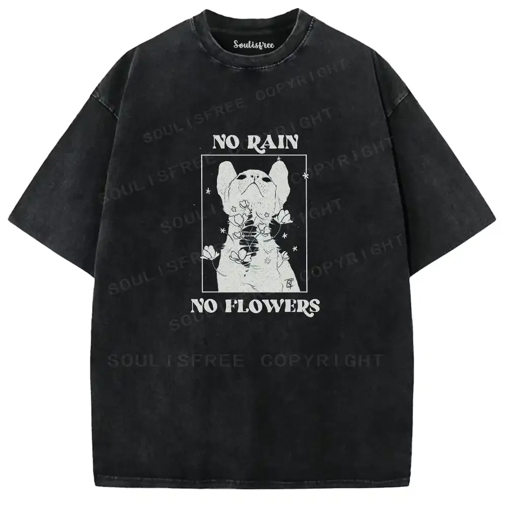 No Rain No Flowers Washed T-shirt
