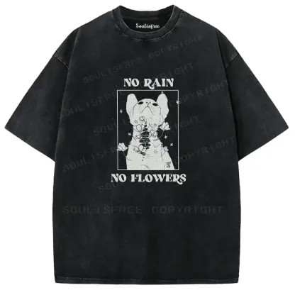 No Rain No Flowers Washed T-shirt