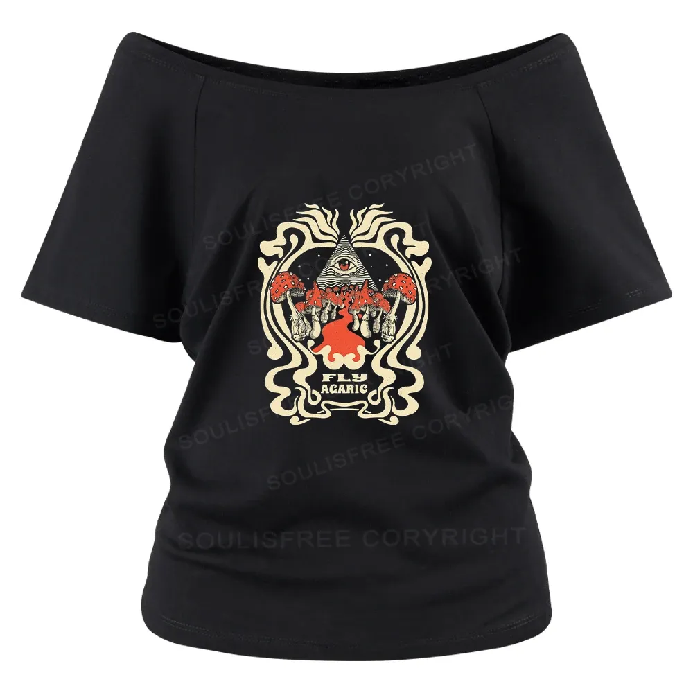 Designed Magic Pyramid Off Shoulder Top