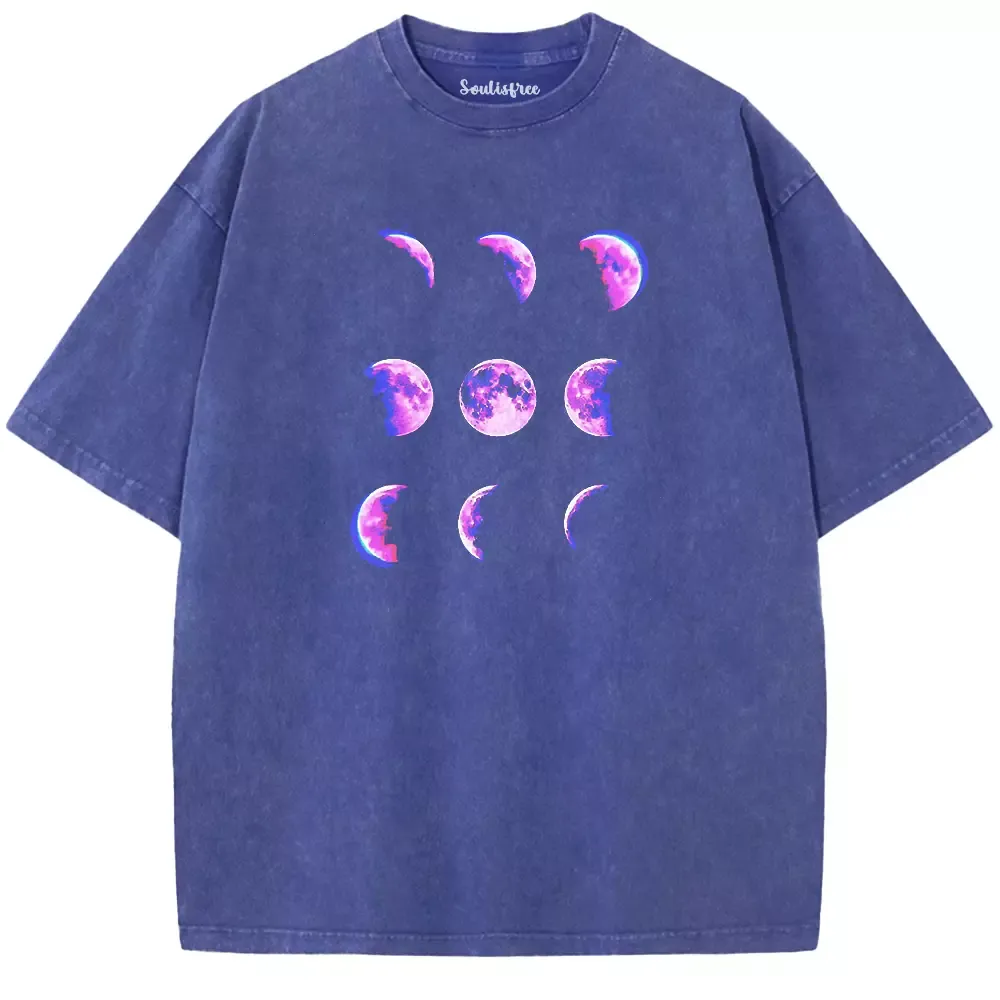 Soulisfree Electric Tides of the Moon Washed Tee