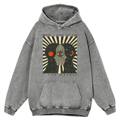 Reflections of the Soul Washed Space T-shirt  Washed Hoodie