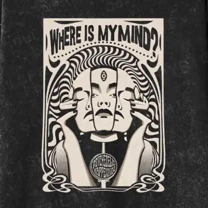 Where Is My Brain Washed Long Sleeve Shirt