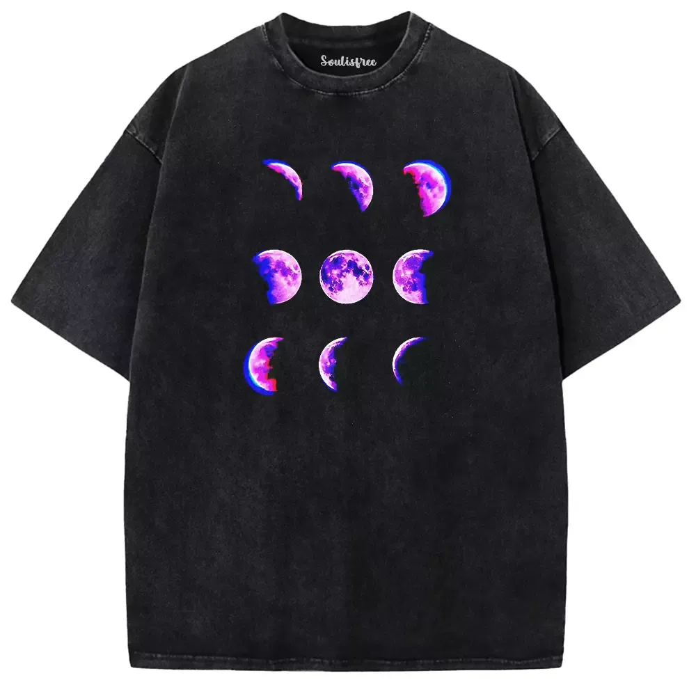 Soulisfree Electric Tides of the Moon Washed Tee